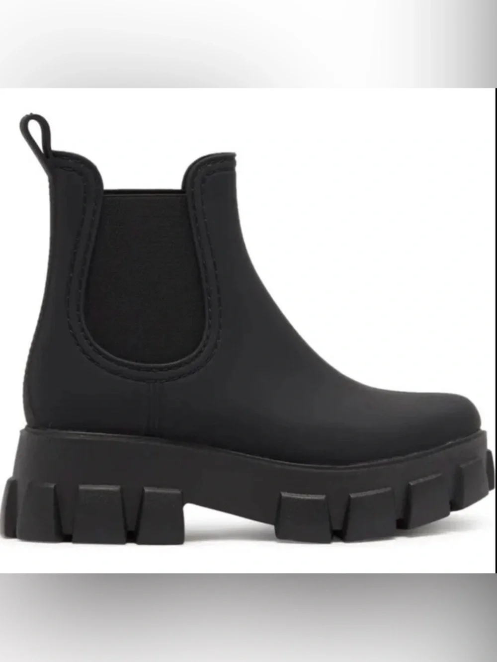 Jeffery Campbell Rain Storm Boots Size 10 Chunky Platform Lug Sole Chelsea Y2K